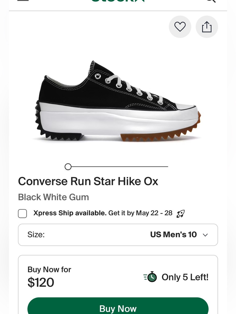 Converse Run Star Hike Ox